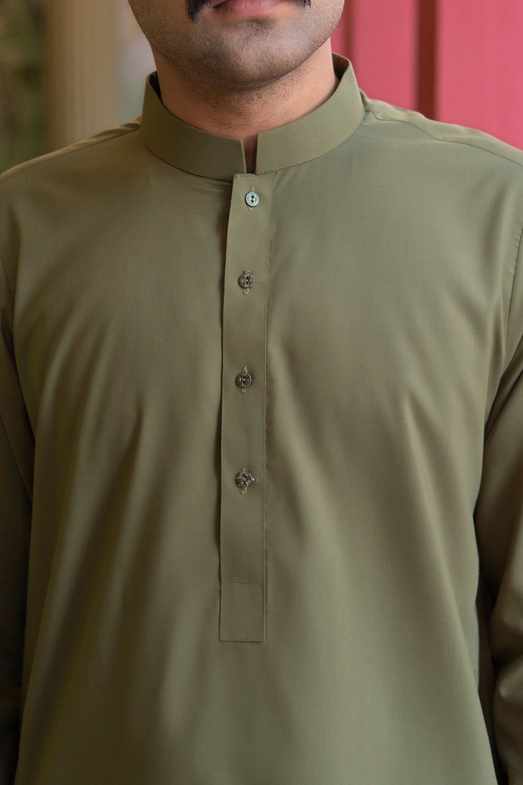 Zaitoon – Olive Green Shalwar Kameez (Ban Style)