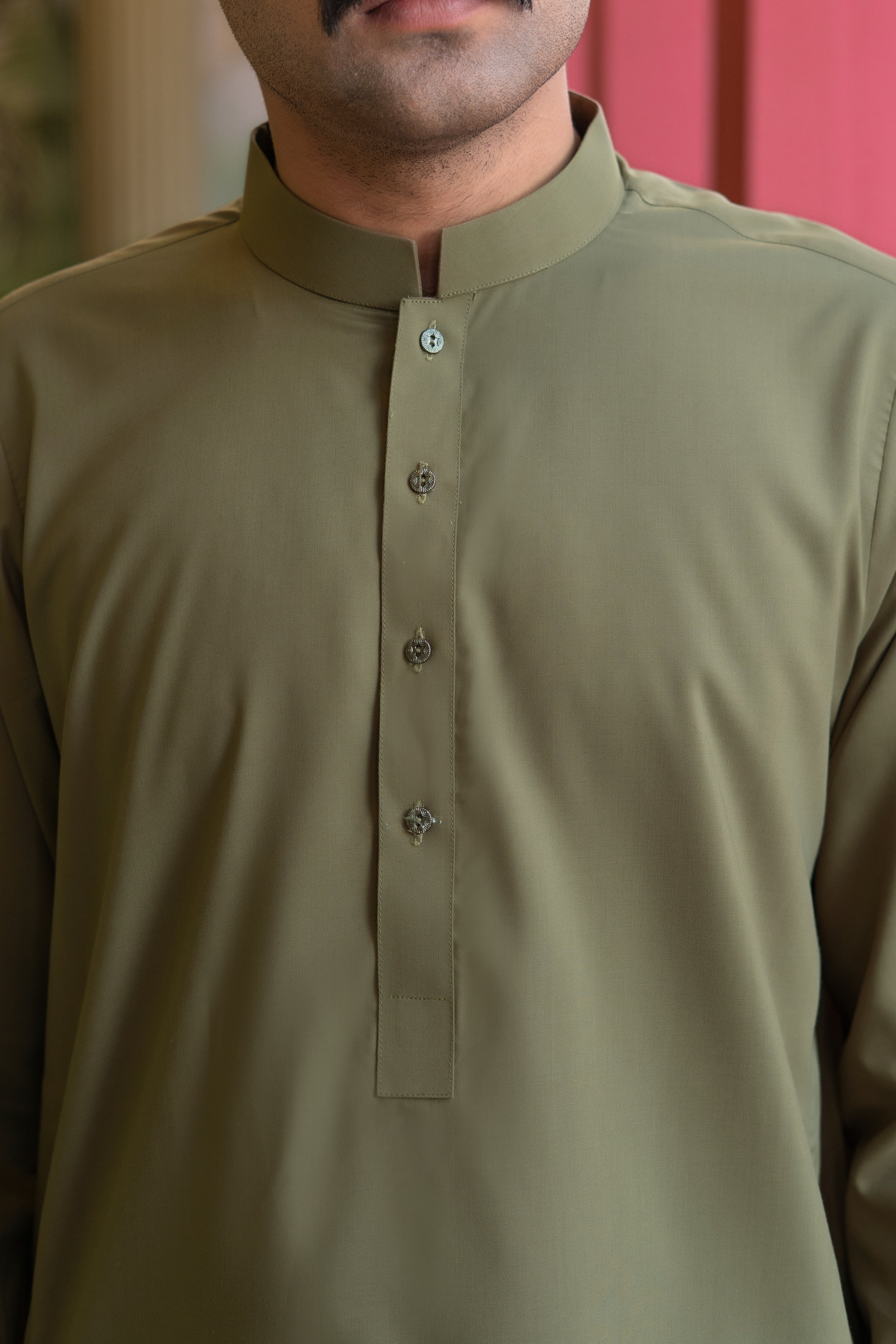 Zaitoon – Olive Green Shalwar Kameez (Ban Style)