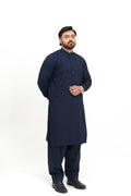 Neel – Navy Blue Shalwar Kameez (Ban Style)
