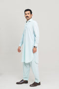 Sehar – Pastel teal Shalwar Kameez (Collar Style)